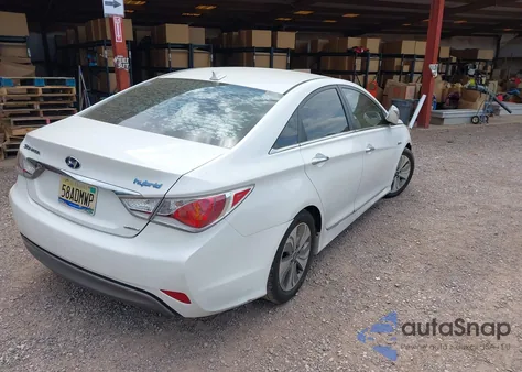 2013 Hyundai Sonata Hybrid Limited z USA, uszkodzony, nr VIN KMHEC4A45DA095186